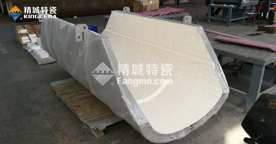 礦用耐磨陶瓷溜槽 礦用耐磨陶瓷溜槽