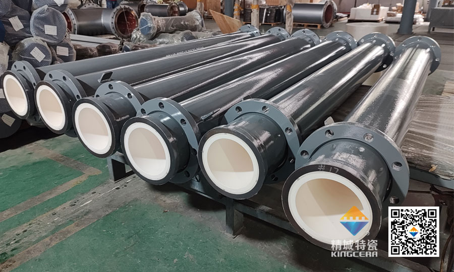 內襯耐磨陶瓷礦漿輸送管道